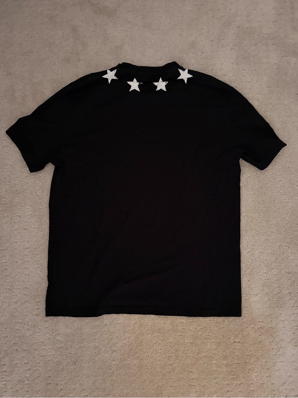 Givenchy Black Men’s Star-Accent T-Shirt